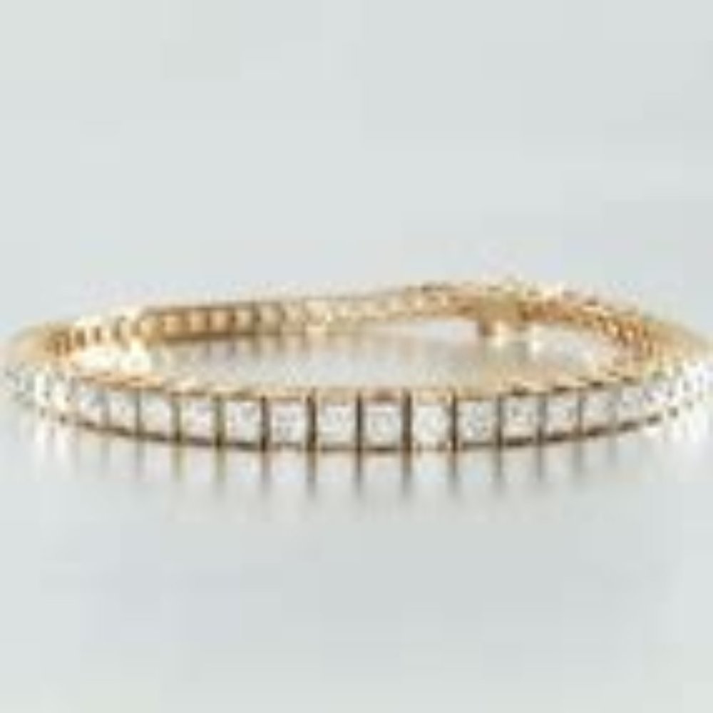 Princess Cut Diamond Tennis Bracelet